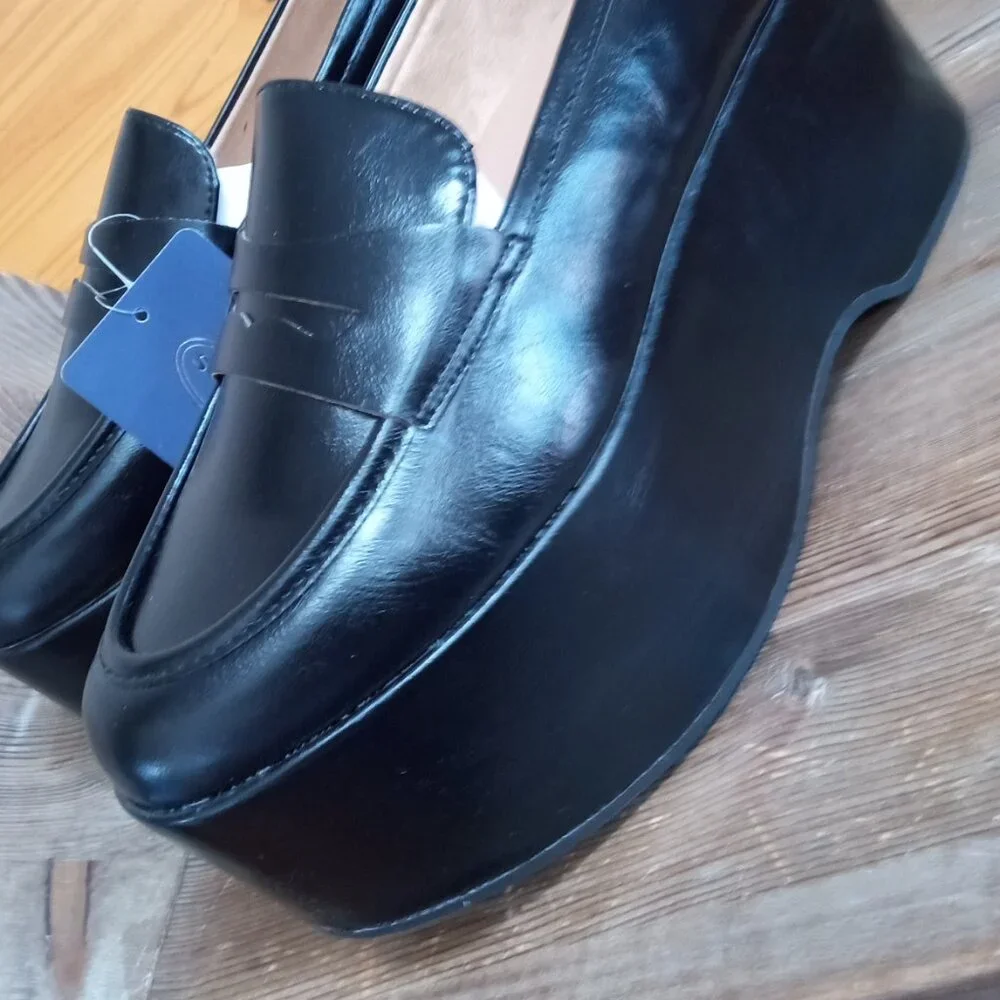 Scoop NYC Women’s Size 9 Platform Penny Loafers NEW! - Picture 4 of 15